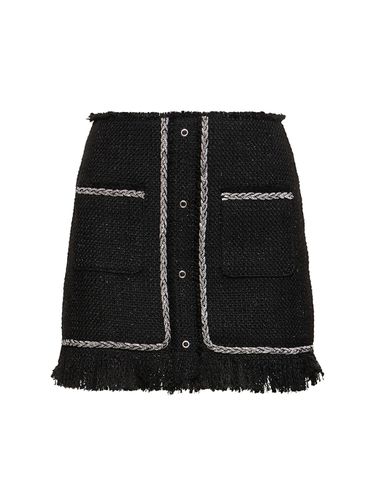 Embellished Bouclé Mini Skirt - GIUSEPPE DI MORABITO - Modalova