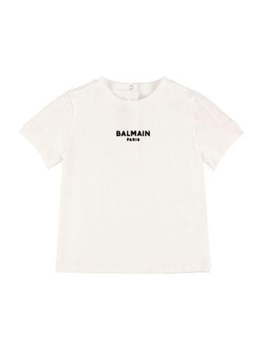 Camiseta De Jersey De Algodón Orgánico - BALMAIN - Modalova