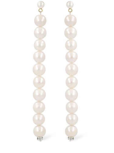 Pendant Pearl Earrings - MAGDA BUTRYM - Modalova