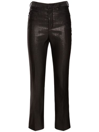 Lurex Wool Blend Midrise Straight Pants - TOM FORD - Modalova