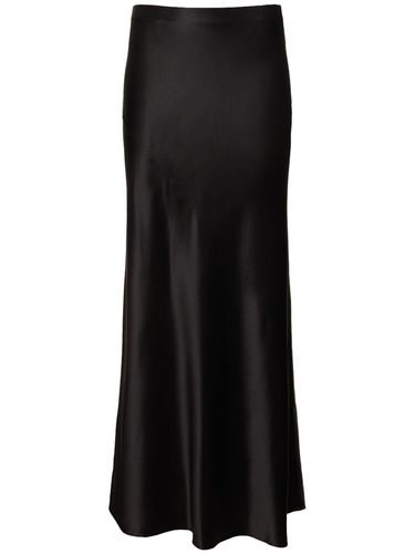 Crepe Satin Long Skirt - SAINT LAURENT - Modalova