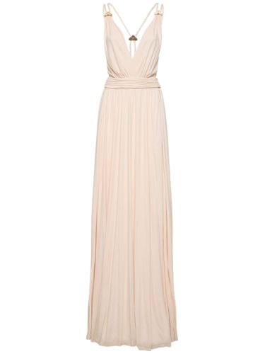 Woven Strap Slip Long Dress - MITHRIDATE - Modalova