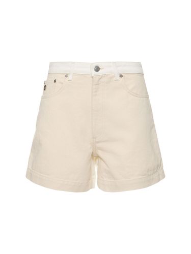 Denim Mid Waist Shorts - STELLA MCCARTNEY - Modalova