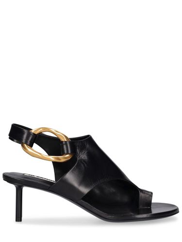 Mm Leather Round Ring Sandals - JIL SANDER - Modalova