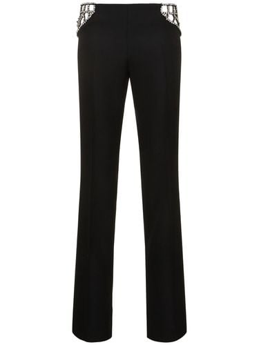 Embellished Wool Straight Pants - STELLA MCCARTNEY - Modalova