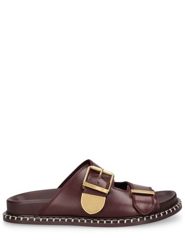 Mm Rebecca Leather Flat Sandals - CHLOÉ - Modalova