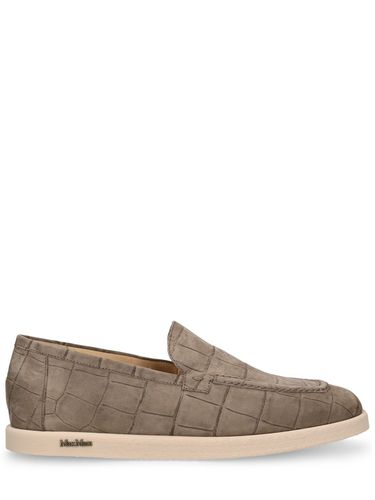 Mm Cocco Print Leather Loafers - MAX MARA - Modalova