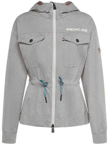 Cotton Zip-up Hoodie - MONCLER GRENOBLE - Modalova