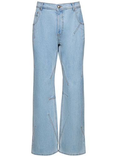 Tripot Coated Cotton Flared Jeans - ANDERSSON BELL - Modalova