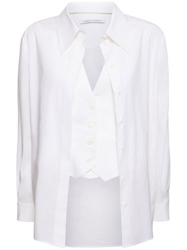 Stretch Poplin Shirt With Vest - ALBERTA FERRETTI - Modalova