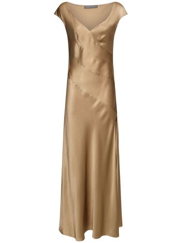 Satin Long Dress - ALBERTA FERRETTI - Modalova