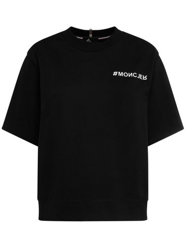 Logo Cotton T-shirt - MONCLER GRENOBLE - Modalova