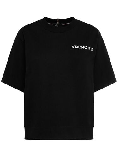 T-shirt In Cotone Con Logo - MONCLER GRENOBLE - Modalova