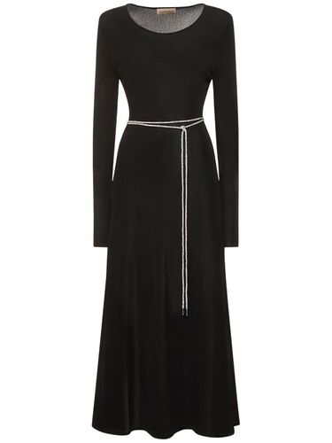 Viscose Knit Dress W/ Embellished Belt - ALEXANDRE VAUTHIER - Modalova