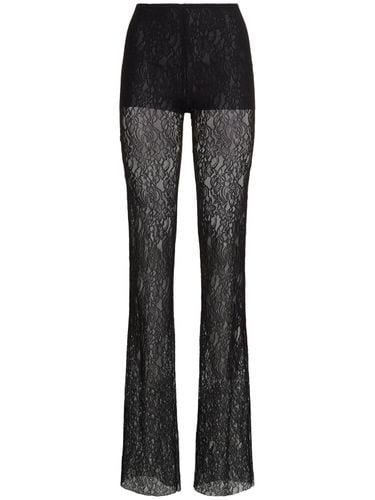 Stretch Lace Straight Pants - PHILOSOPHY DI LORENZO SERAFINI - Modalova