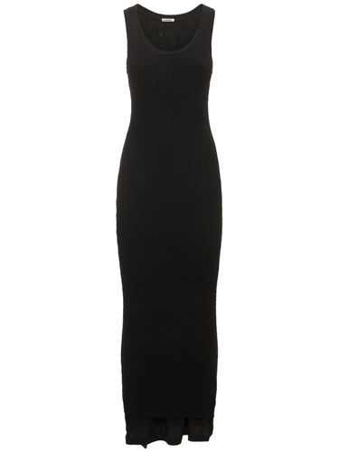 Cotton Ribbed Knit Long Dress - JIL SANDER - Modalova