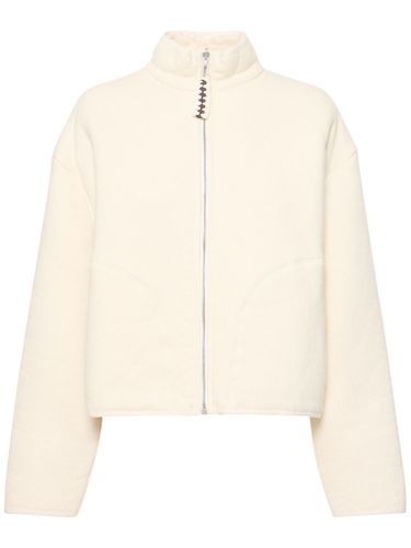 Cotton Fleece Jacket W/zip - JIL SANDER - Modalova