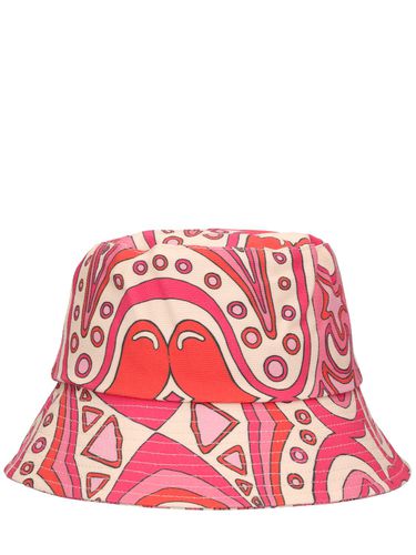 Shore Printed Cotton Bucket Hat - LACK OF COLOR - Modalova