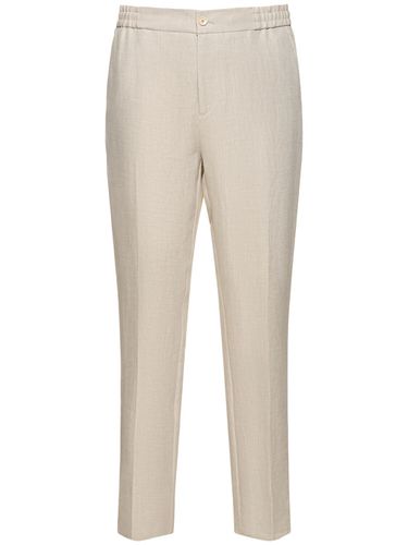 Straight Linen Pants - ETRO - Modalova