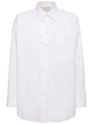 Cotton Poplin Classic Shirt - ACNE STUDIOS - Modalova