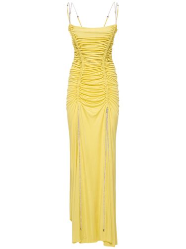 Draped Jersey Long Dress - ZUHAIR MURAD - Modalova