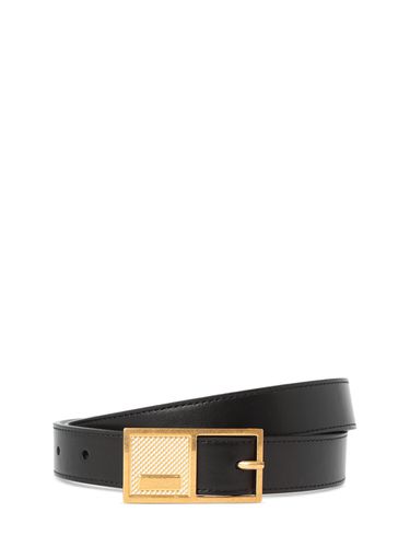 Mm Signature Leather Belt - BALMAIN - Modalova