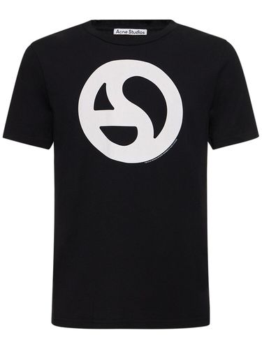 Everest Monogram Cotton Blend T-shirt - ACNE STUDIOS - Modalova