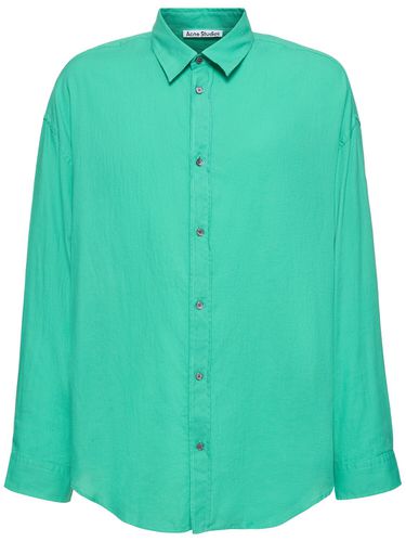 Setar Basket Weave Organic Cotton Shirt - ACNE STUDIOS - Modalova