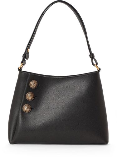 Embleme Leather Shoulder Bag - BALMAIN - Modalova