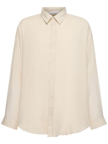 Camisa De Algodón Orgánico - ACNE STUDIOS - Modalova