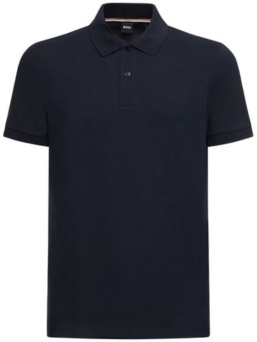 Pallas Logo Cotton Polo - BOSS - Modalova