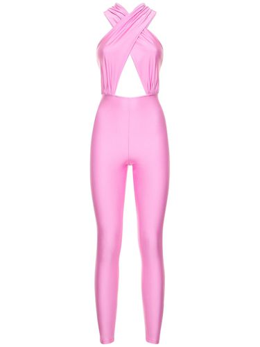 Hola Shiny Stretch Lycra Jumpsuit - THE ANDAMANE - Modalova