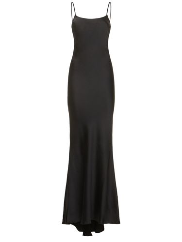 Bedrucktes Maxi-slip-kleid Aus Satin „ninfea“ - THE ANDAMANE - Modalova