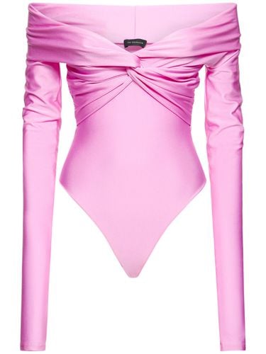 Kendall Off The Shoulder Lycra Bodysuit - THE ANDAMANE - Modalova