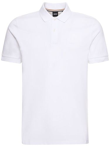 Pallas Logo Cotton Polo - BOSS - Modalova