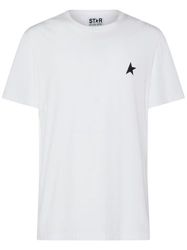 Small Star Logo Cotton T-shirt - GOLDEN GOOSE - Modalova