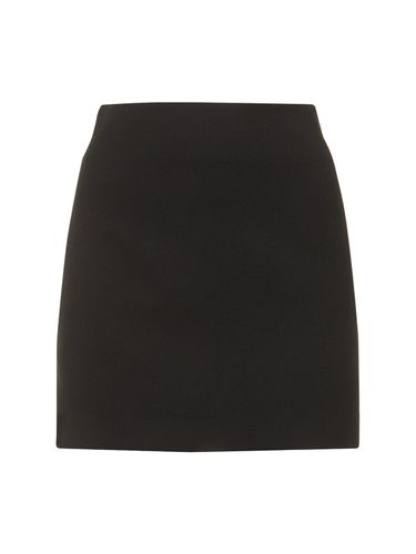 Nerea Tech Crepe Satin Mini Skirt - THE ANDAMANE - Modalova