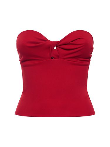 Lucille Strapless Stretch Jersey Top - THE ANDAMANE - Modalova