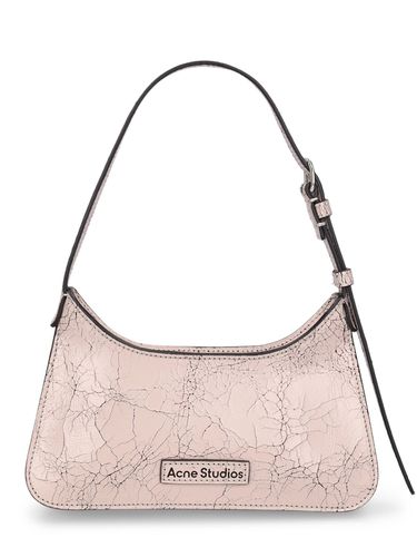 Micro Platt Crackle Leather Shoulder Bag - ACNE STUDIOS - Modalova