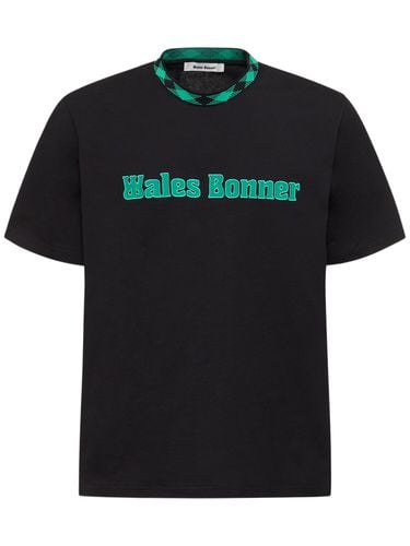 Logo Cotton T-shirt - WALES BONNER - Modalova