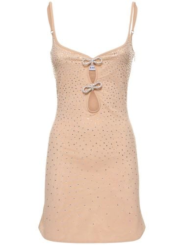 Embellished Stretch Cutout Mini Dress - MACH & MACH - Modalova