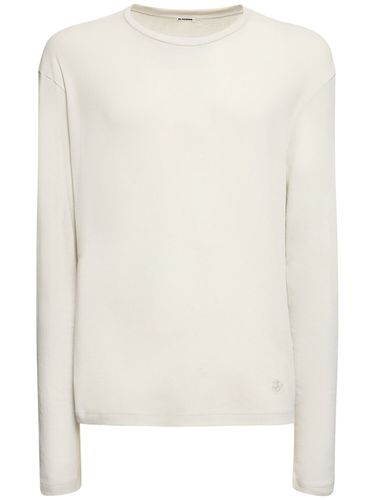 Cotton Long-sleeve T-shirt & Tank Top - JIL SANDER - Modalova