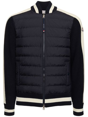 Chaqueta De Algodón Y Techno - MONCLER - Modalova