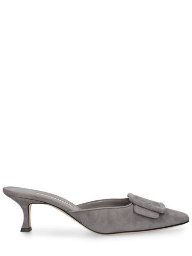 Mm Maysale Suede Mules - MANOLO BLAHNIK - Modalova