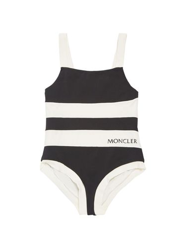 Bañador Entero De Lycra Con Logo - MONCLER - Modalova