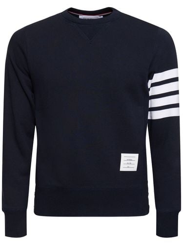 Cotton Jersey Logo Sweatshirt - THOM BROWNE - Modalova