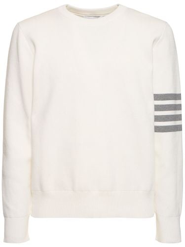 Pullover Aus Baumwollmilano - THOM BROWNE - Modalova