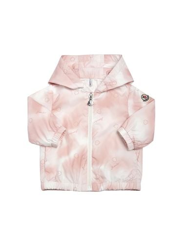 Chaqueta De Nylon Estampada - MONCLER - Modalova