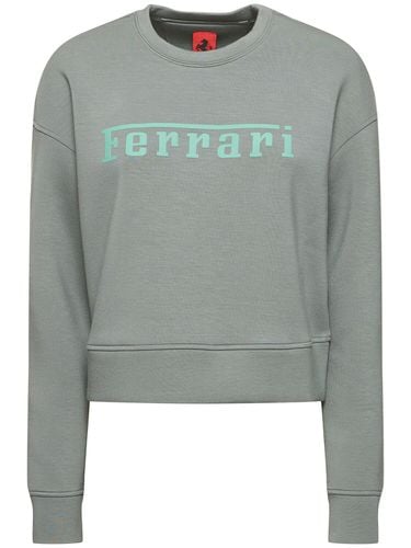 Scuba Viscose Blend Crewneck Sweatshirt - FERRARI - Modalova