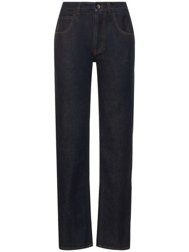 Denim High Waist Straight Jeans - FERRARI - Modalova